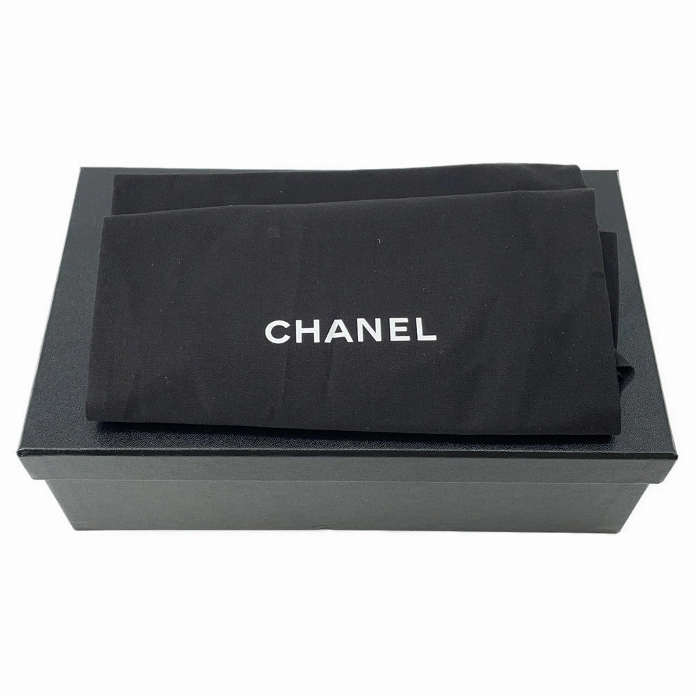 Casual Shoes For Hallux Rigidus CHANEL CC Logo espadrilles Gray/BlackG39028 Canvas Leather Size 38C