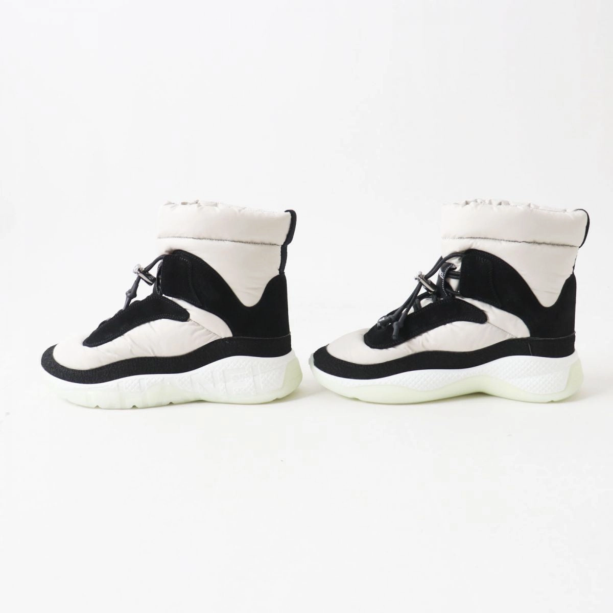 Toddler Snow Boot Chanel COCO Mark Snow Boots Nylon Suede Black Gray