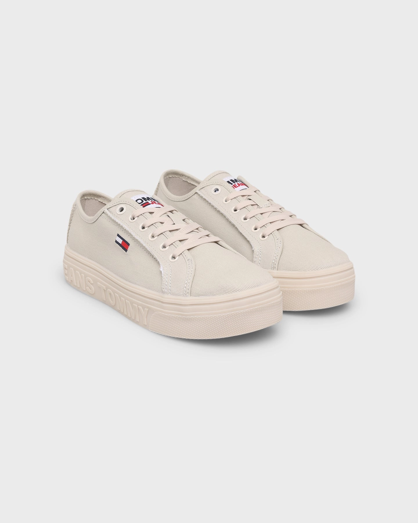 Umi Amery Ii Mary Jane Shoes Tommy Jeans Women's Tommy Jeans Mono Colour Flatform Shoes Stony Beige