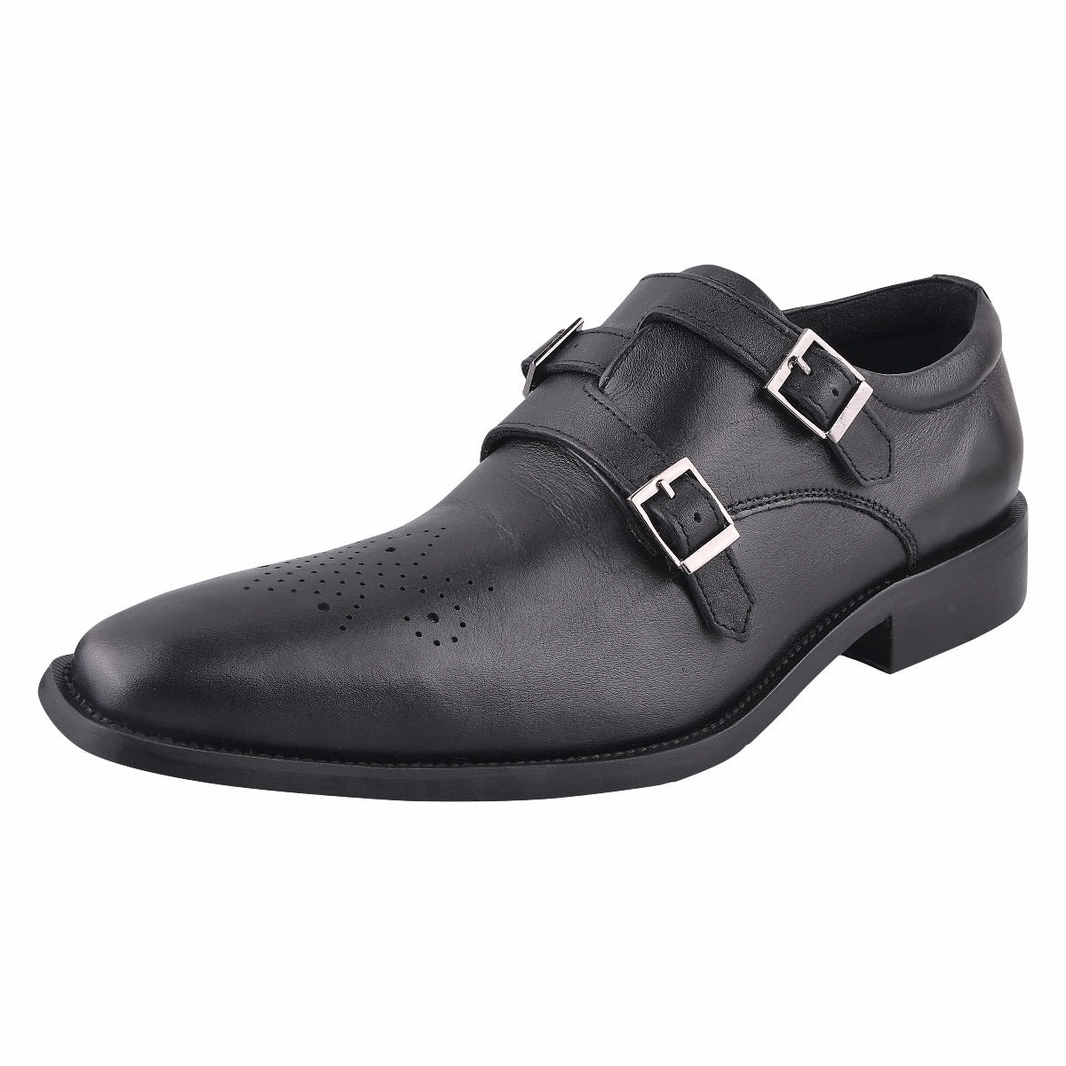 Chatswood Leather Oxford Style Monk Straps Sturdy Brogues