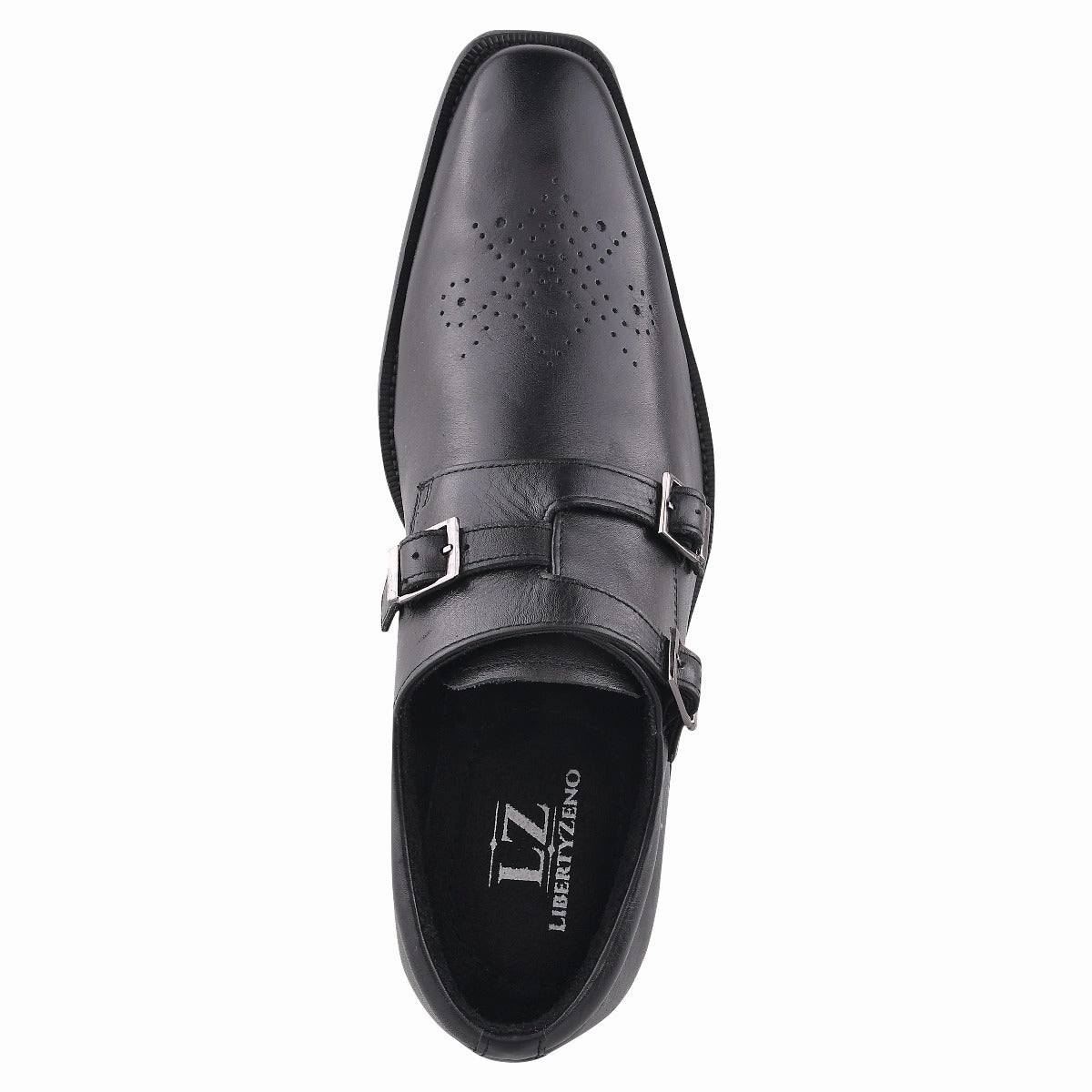 Chatswood Leather Oxford Style Monk Straps Bex Smooth Leather Brogue Shoes