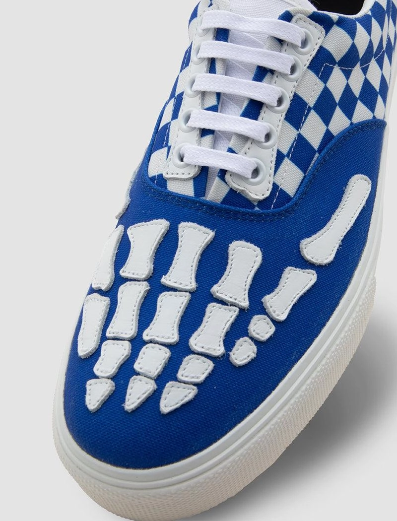 Casual Heeled Shoes CHECKERED LACEUP SNEAKERS