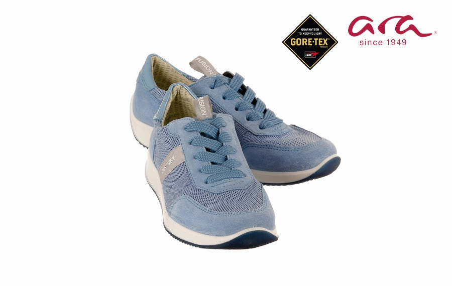 Ara Baltic Blue Platform Brogue Shoes