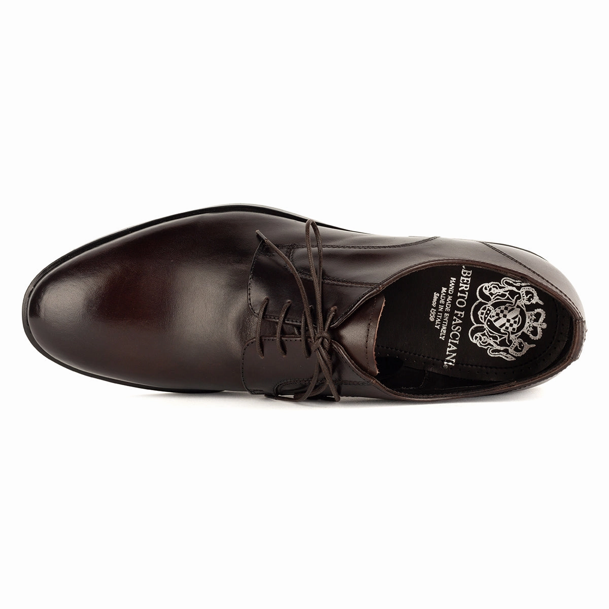 Smart Lace Up Shoes ESSENTIAL KRIS 96008<br> Mahogany derby shoes