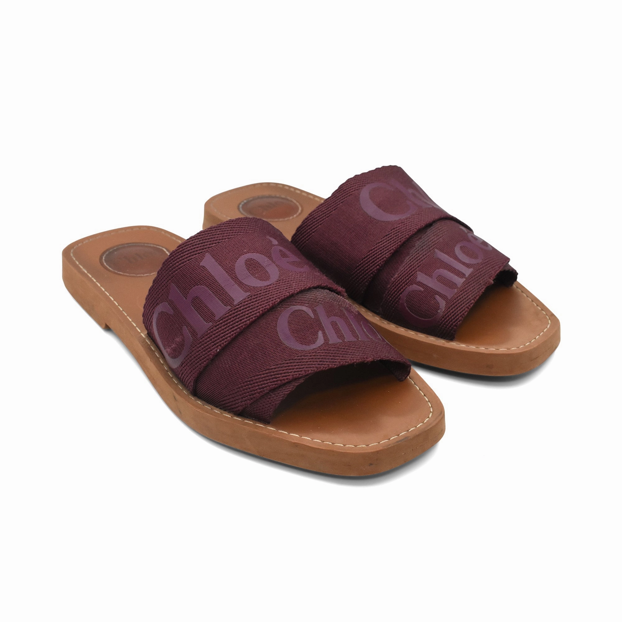 Chloe 'Woody' Sandals - Women's 36 Laceless Casual Shoes