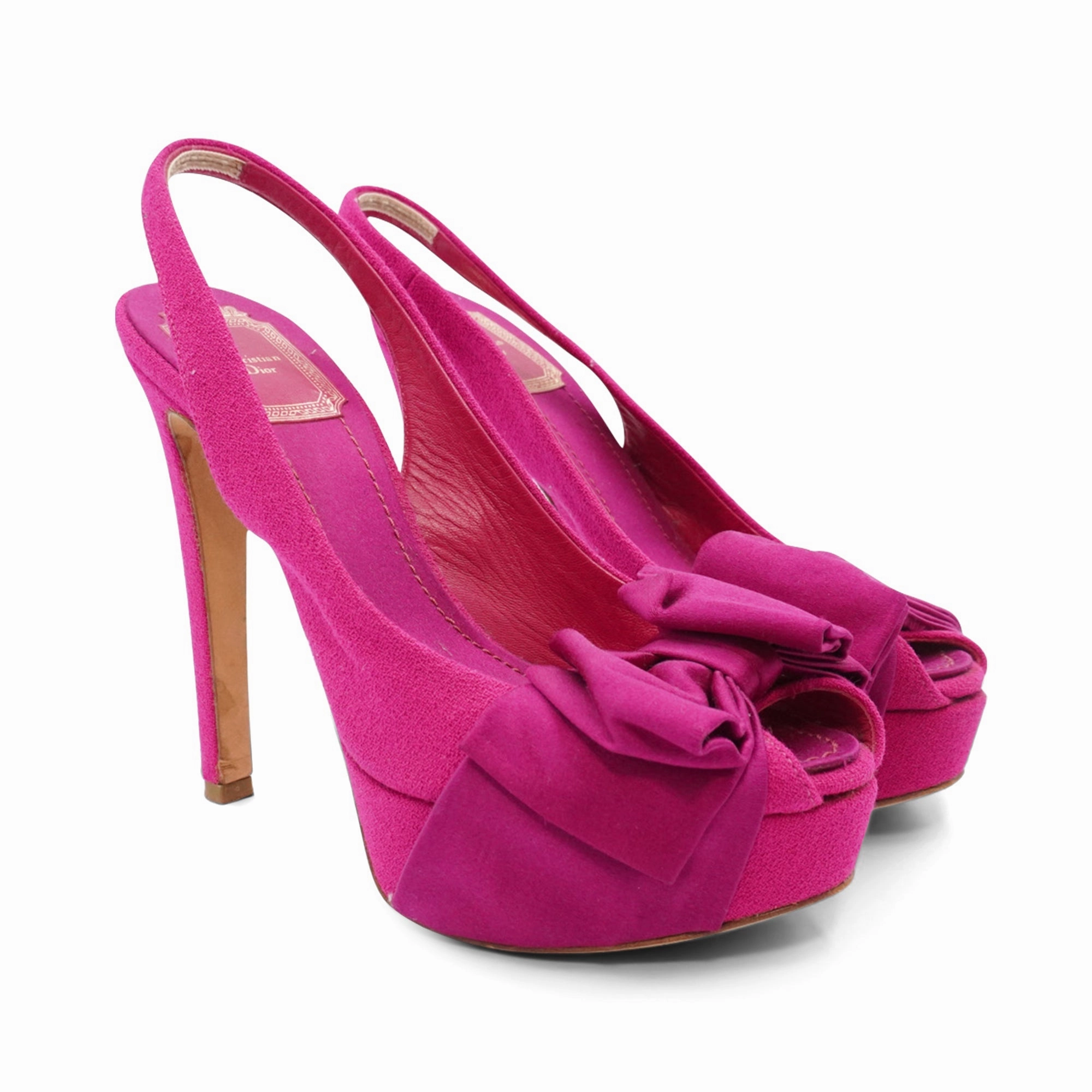 Casual Pointed Shoes Christian Dior Slingback Heels - Women's 36