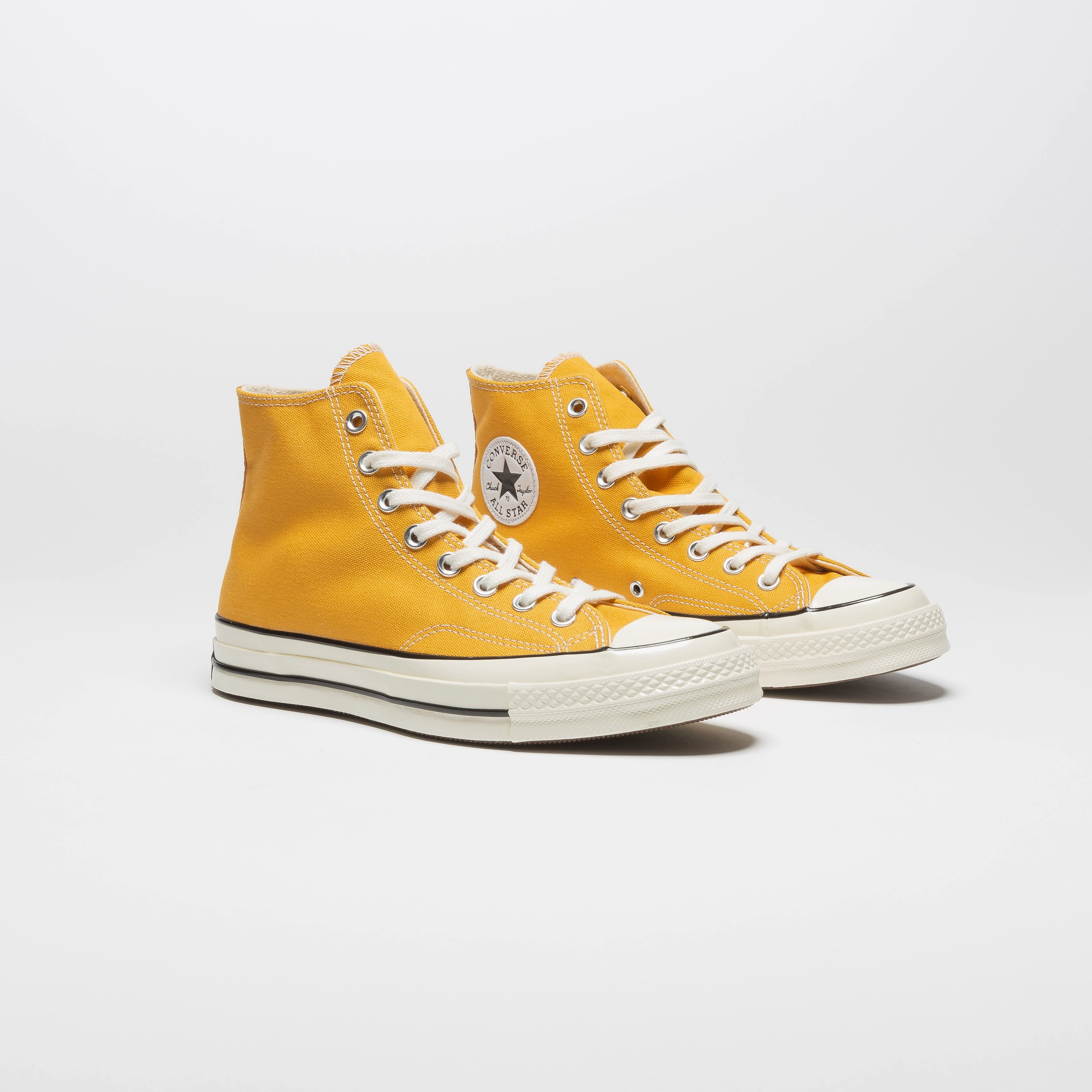 True Religion Casual Shoes Chuck Taylor 70 Hi Mens Shoes - Yellow/White
