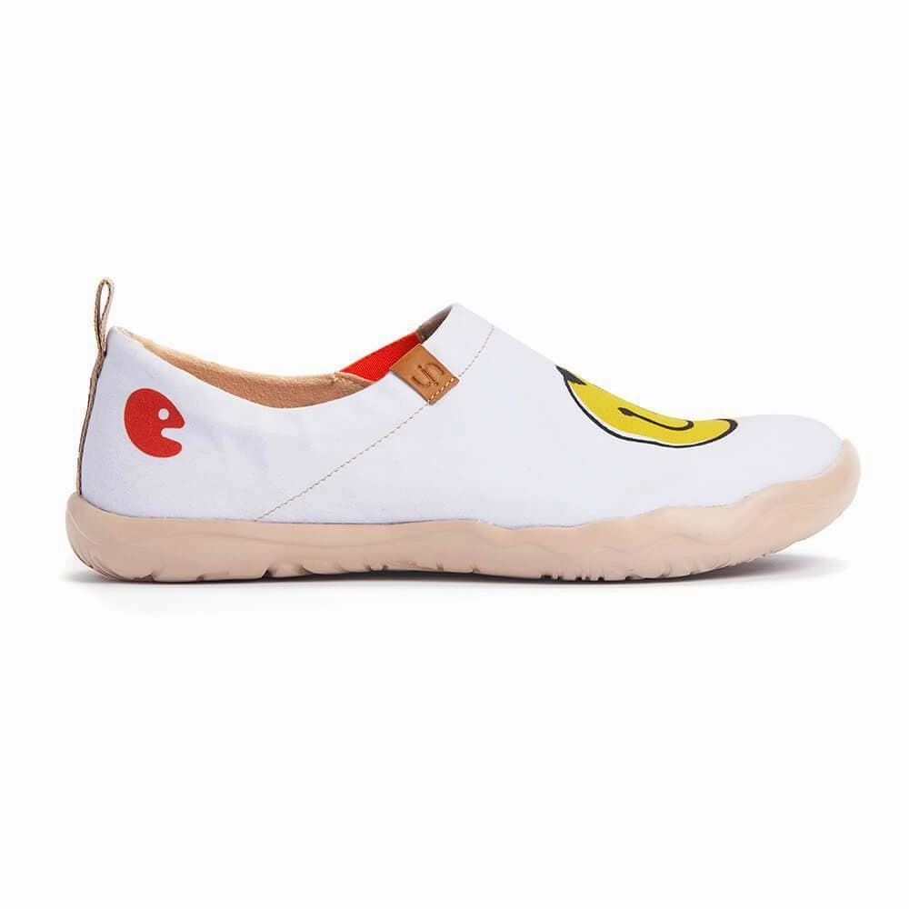 Smiley Canvas Slip Resistant Business Casual Shoes
