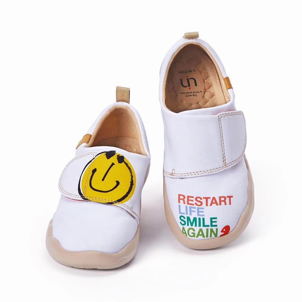 Smiley Canvas Classic Cortez Leather Casual Shoes