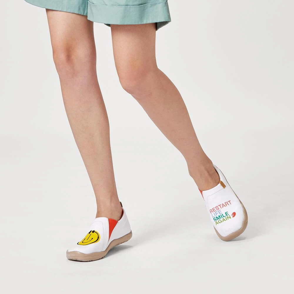 Spd Compatible Casual Shoes Smiley Canvas