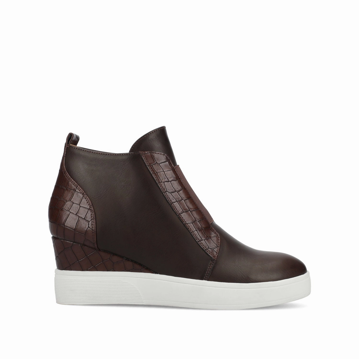 CLARA WEDGE SNEAKERS IN STATEMENT With Arch Support Slip On Work Boots Slip Ons Slip Ons Slip On Exhaust Slip On