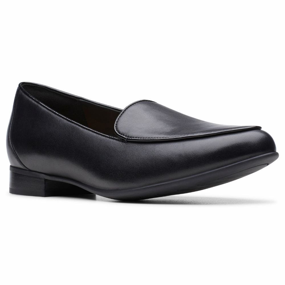 Loafers Prada Clarks Un Blush Ease Black Leather Loafer (Women's)