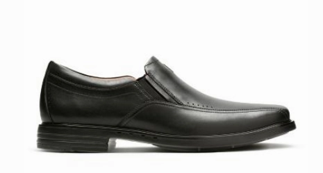 Clarks Un Sheridan Go Black Platform Chunky Heel Loafers