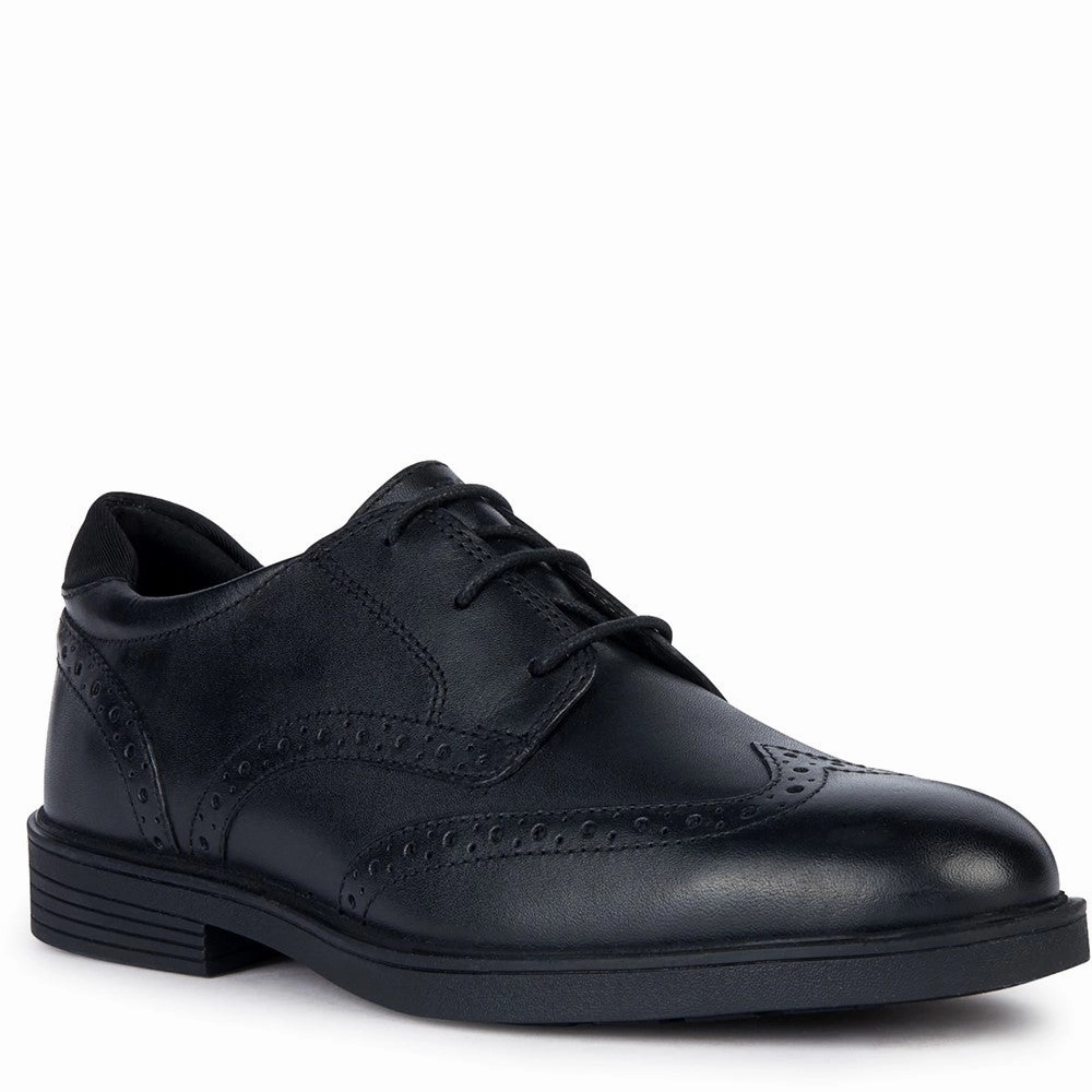 Geox J Zheeno B Junior School Shoes Oil Slick Oxfords