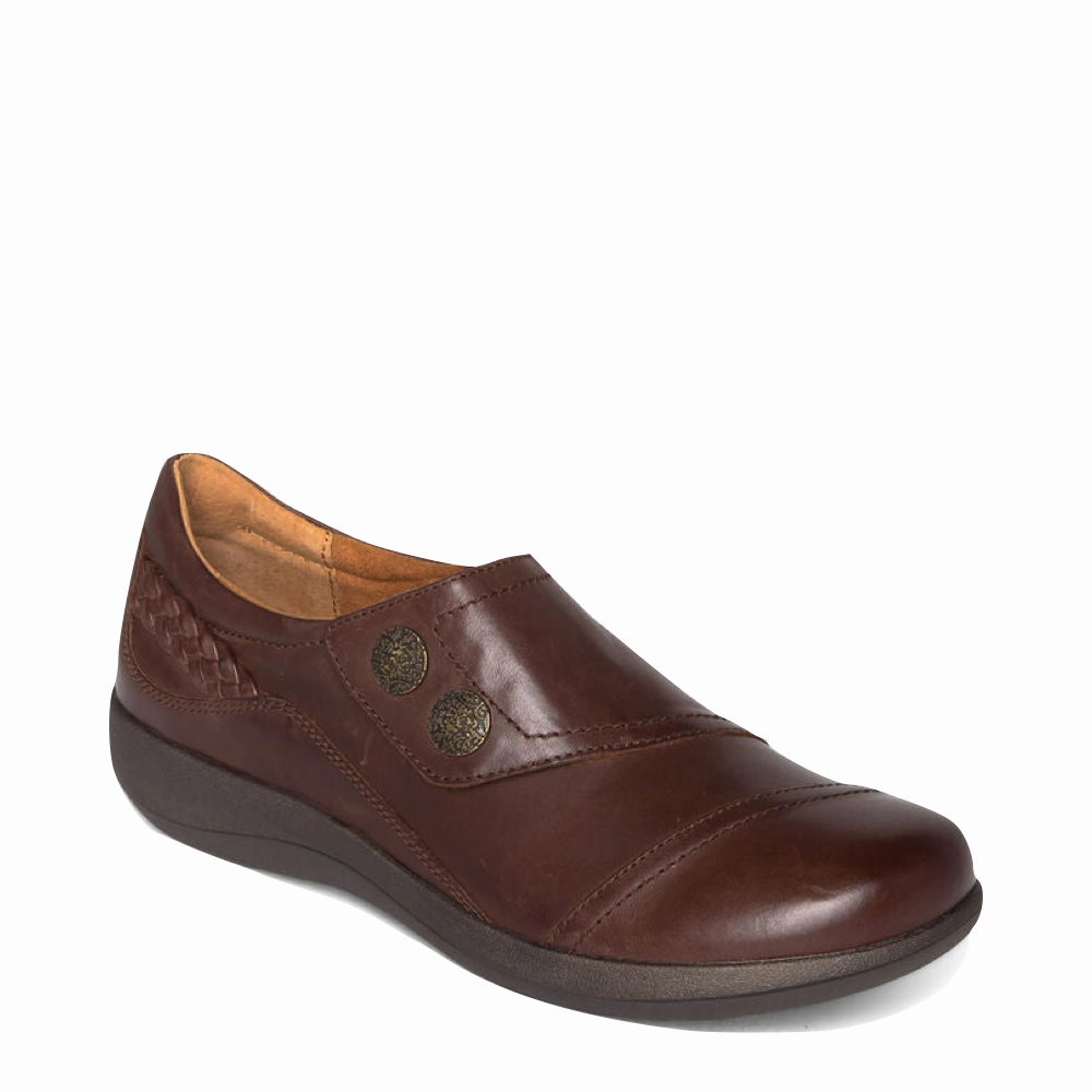 Rupert Sanderson Brogues Aetrex Women's Karina Slip On in Brown