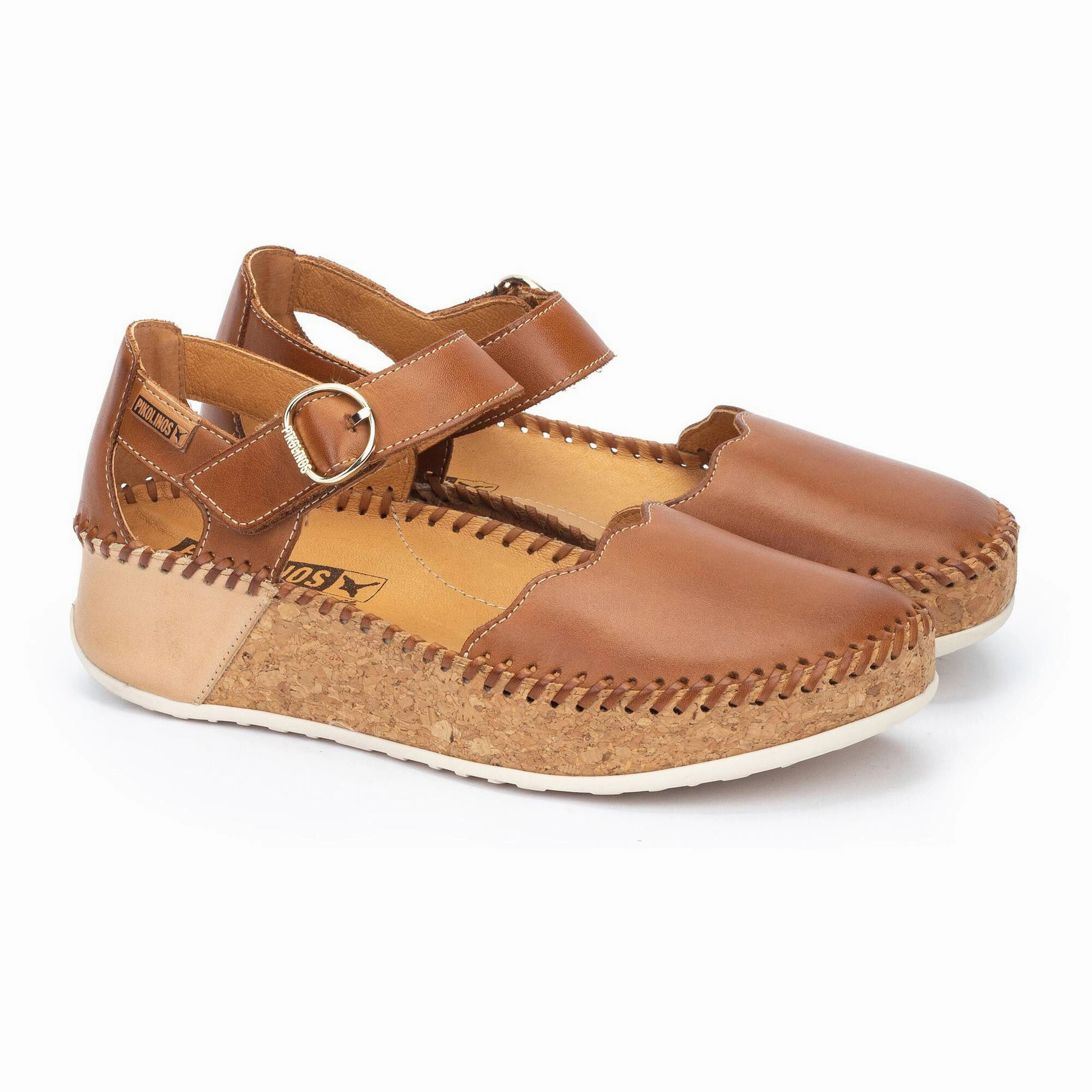 Patent Mary Jane Shoe Pikolinos Women's Marina Platform Sandals - Brandy
