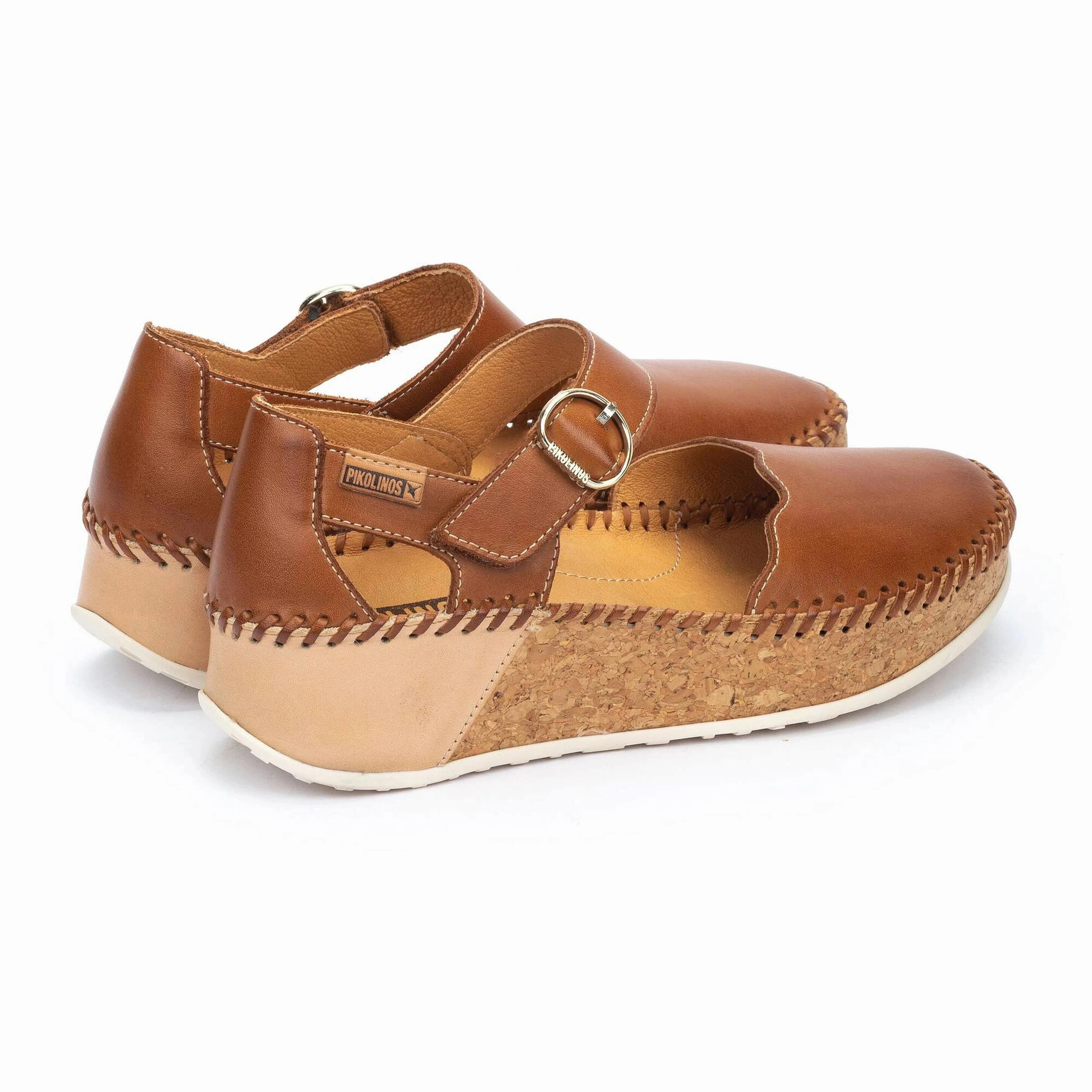 Keen Shoes Sienna Mary Jane Pikolinos Women's Marina Platform Sandals - Brandy