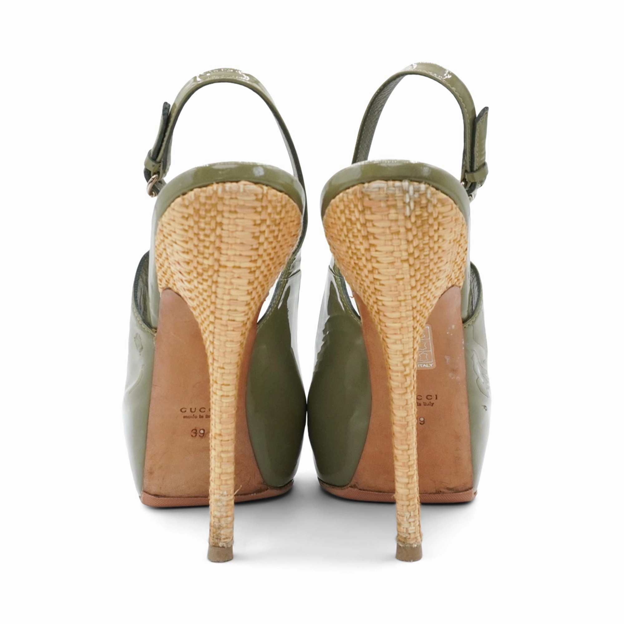 Gucci 'Sofia' Slingback Heels - Women's 39 Mary Janes Mesh Shoes