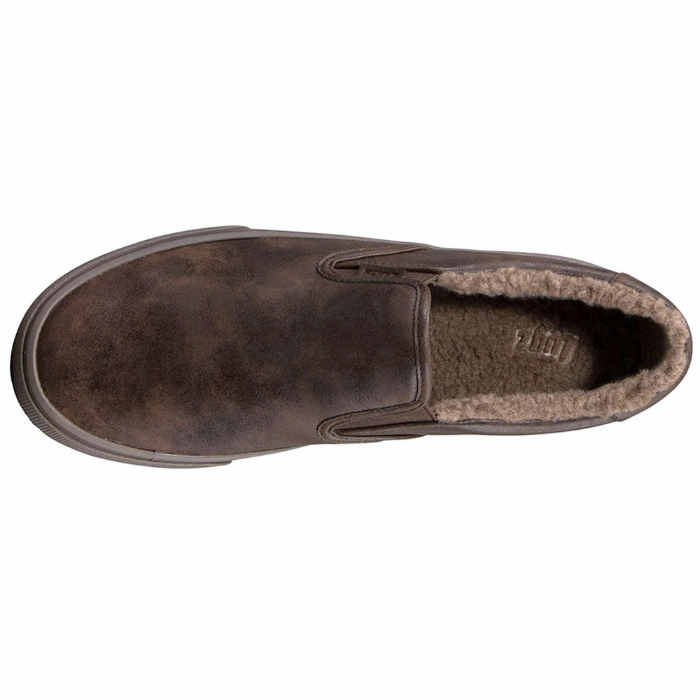 Comfortable Slip-on Shoes With Holes In Them Clipper LX Fleece Slip On Sneakers