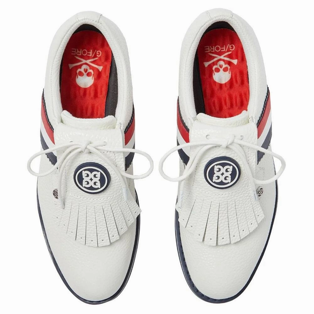 London Fog Snow Boots Gfore Gallivanter Pebble Leather Kiltie Spikeless Golf Shoes Snow - 23 Women