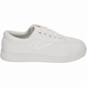 Tretorn Men's Nylite Canvas Sneakers - WHITE/WHITE Diy Tennis Shoes