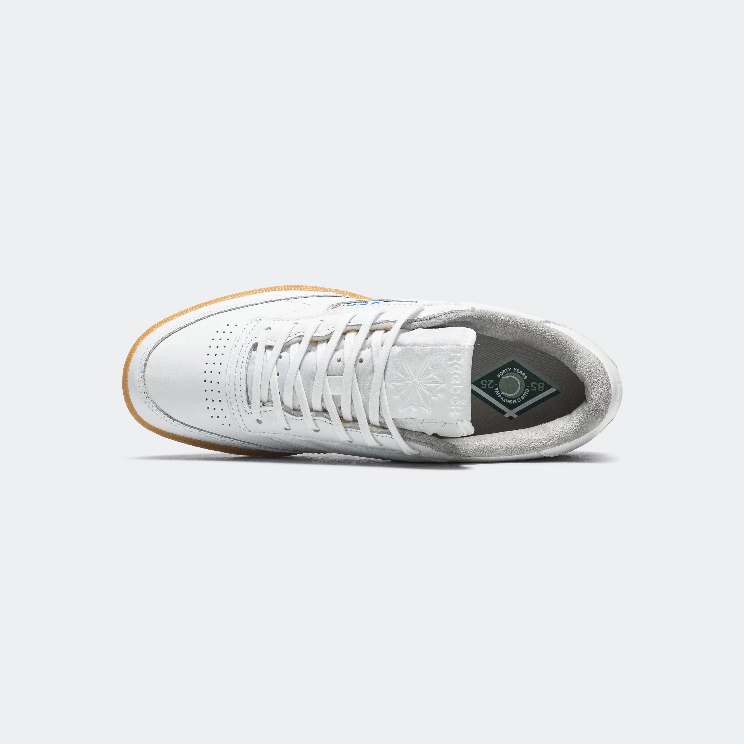 Club C 85 Vintage - White/Grey/Gum Bridal Tennis Shoes