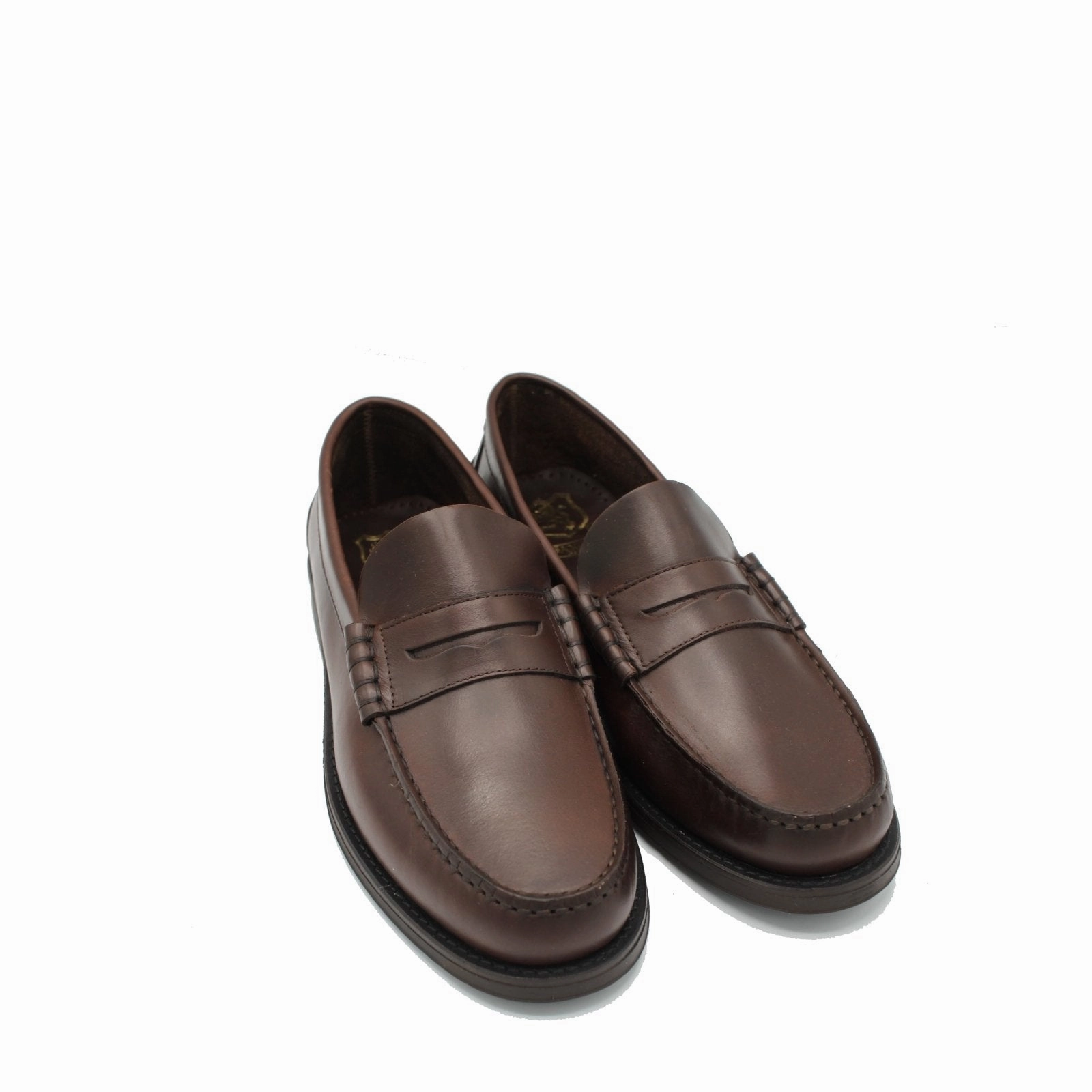 COLL DARK BROWN LEATHER Loafers Size 10