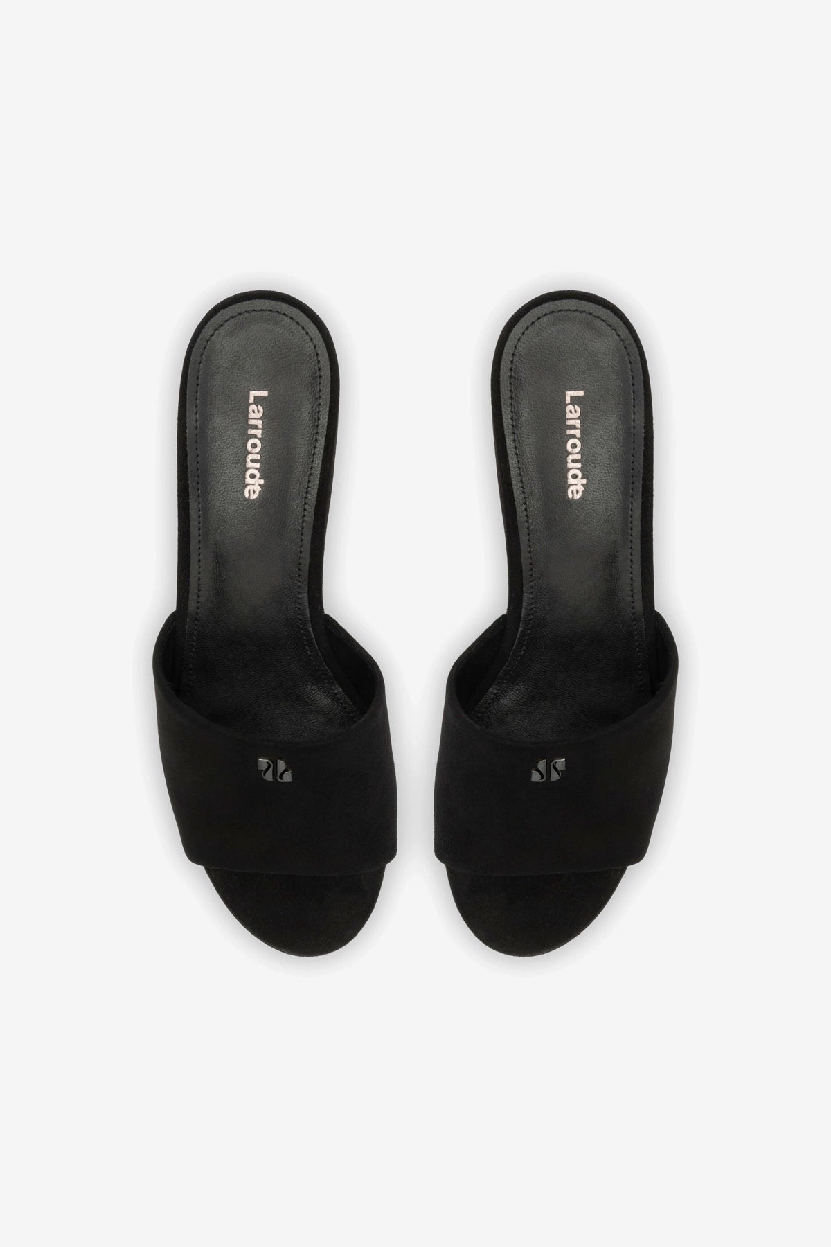 Miso Platform Mule In Black Suede Rachel Mary Jane Shoes