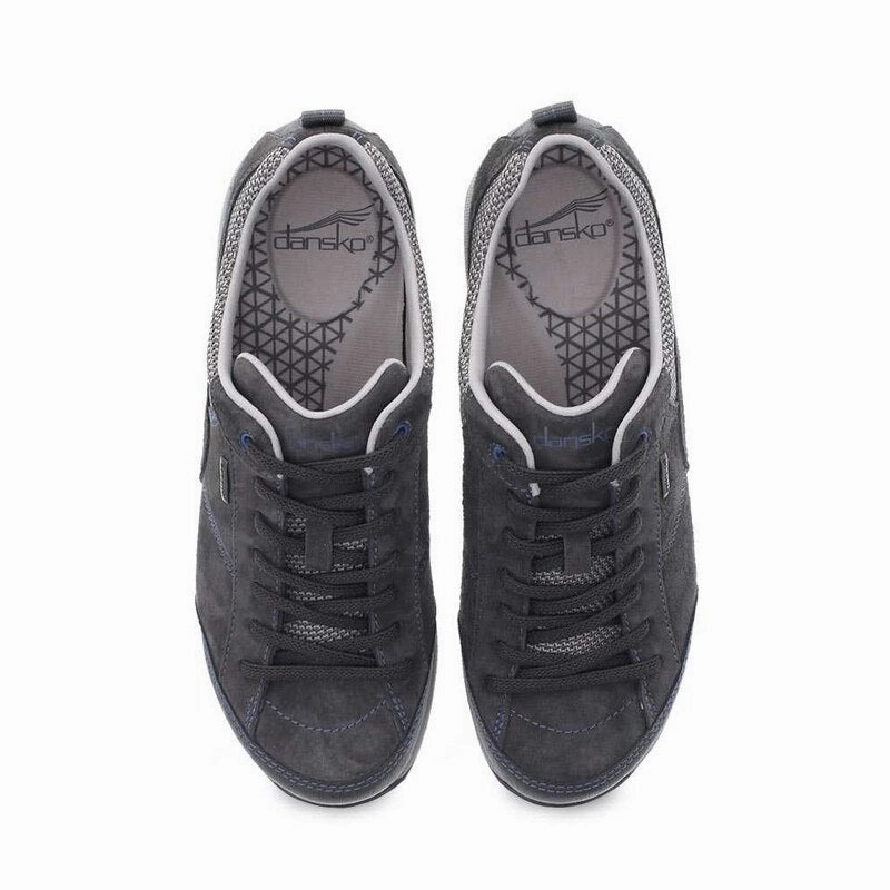 Best Snow Work Boots Dansko Women's Paisley - Grey / Blue Suede 4350-241005