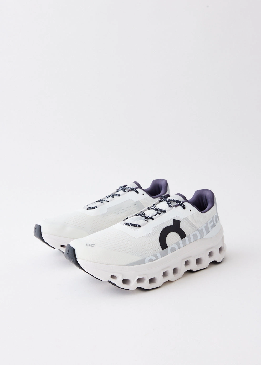 Cloudmonster 'All White' Sneakers Running Shoes With Holes