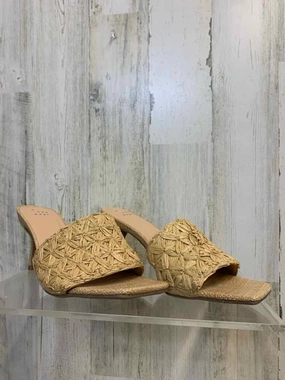 NWT A NEW DAY SHOES Shoe Size 8 Beige CANVAS KITTEN HEEL Shoes/BEIGE CANVAS OPEN Comfortable Shoes Business Casual
