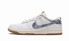 Nike Dunk Low New Americana Washed Denim Slip On Shoes Nike