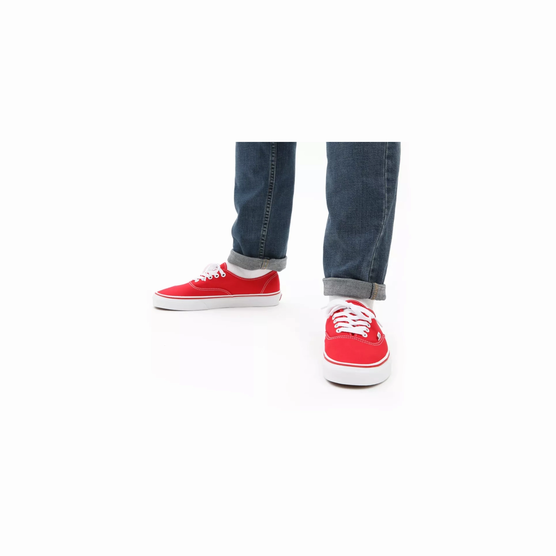 Vans Unisex Authentic Shoes - Red Best Work Casual Shoes