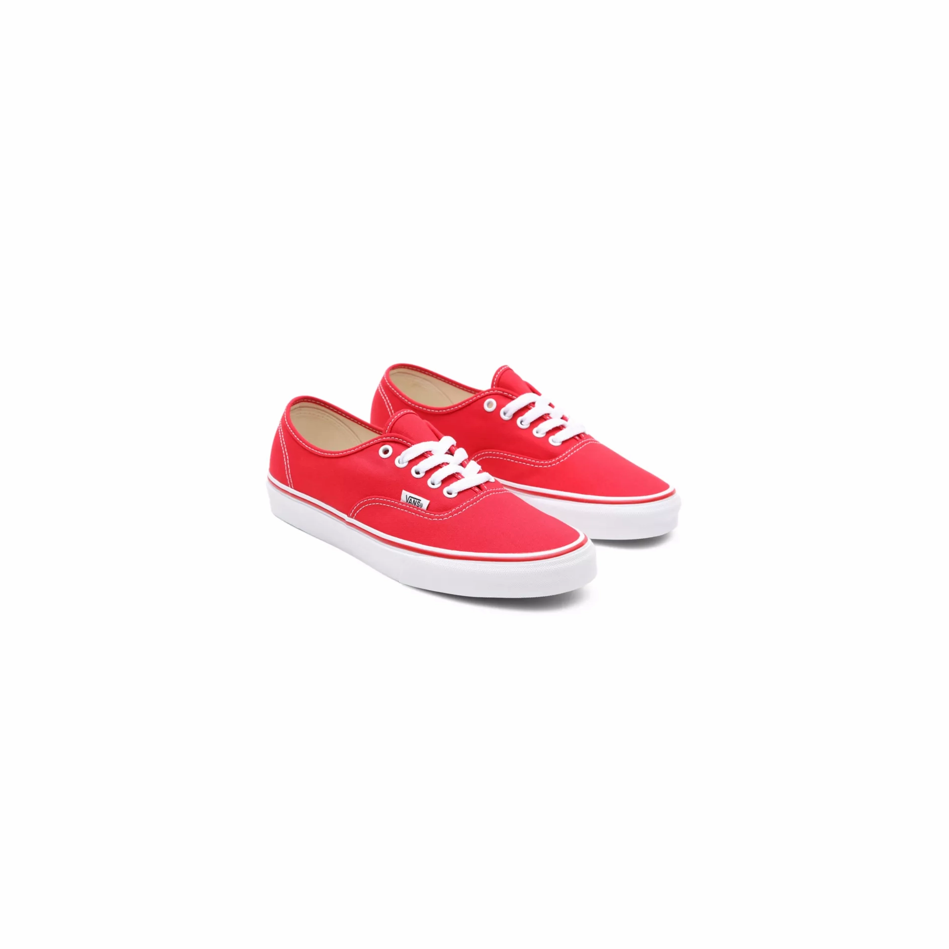 Vans Unisex Authentic Shoes - Red Slide On Casual Shoes