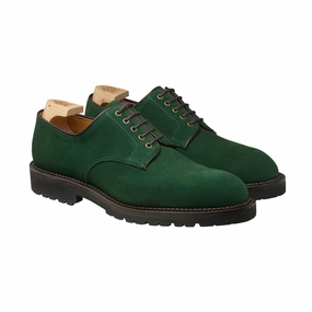 Fizik Lace Up Shoes Grasmere Bottle Green Suede