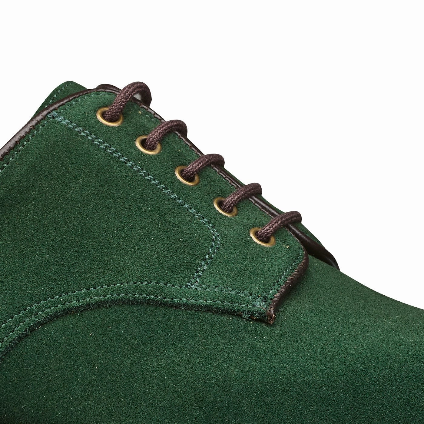 Grasmere Bottle Green Suede Aluminum High Top Lace Up Sneaker Shoes