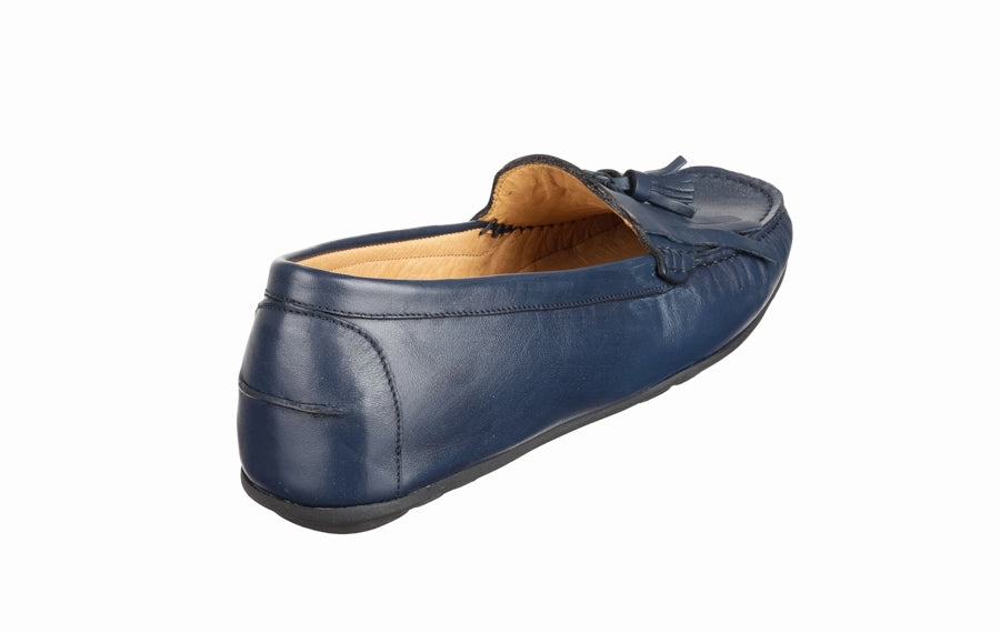 Vm Miranda Navy Knit Loafers