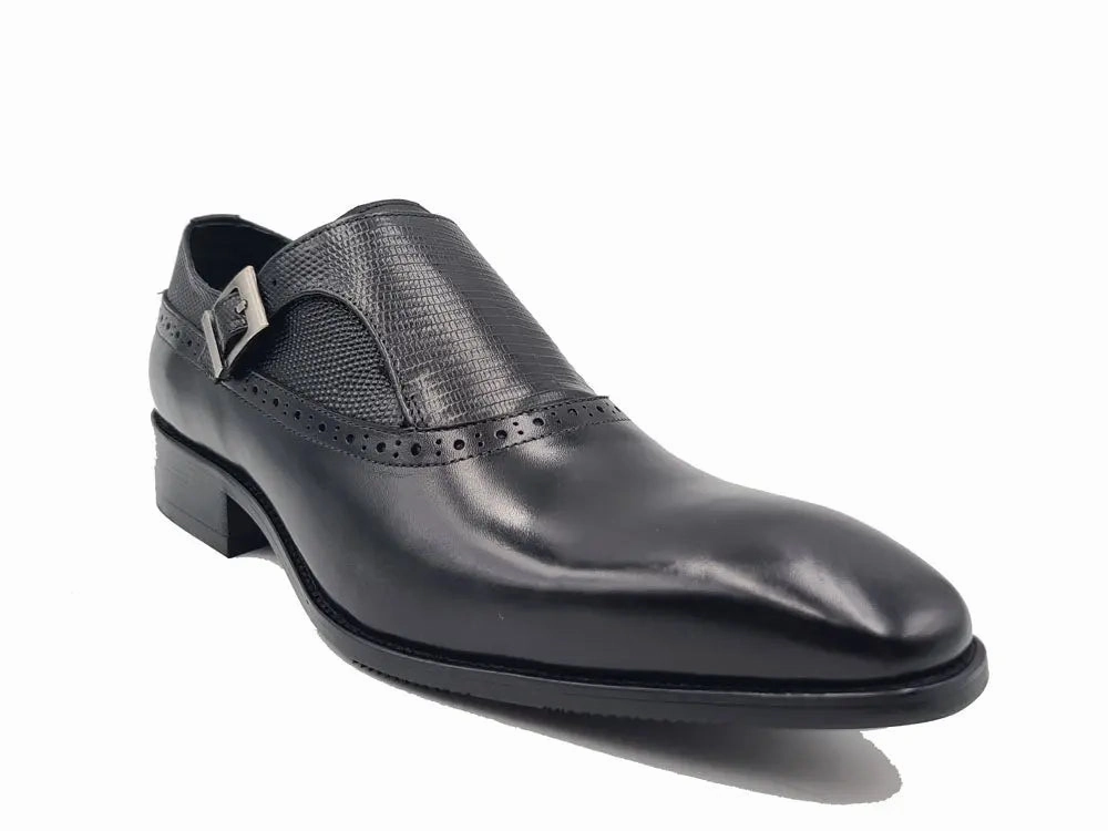 Plain Toe Single Monk Loafer Heels And Brogues