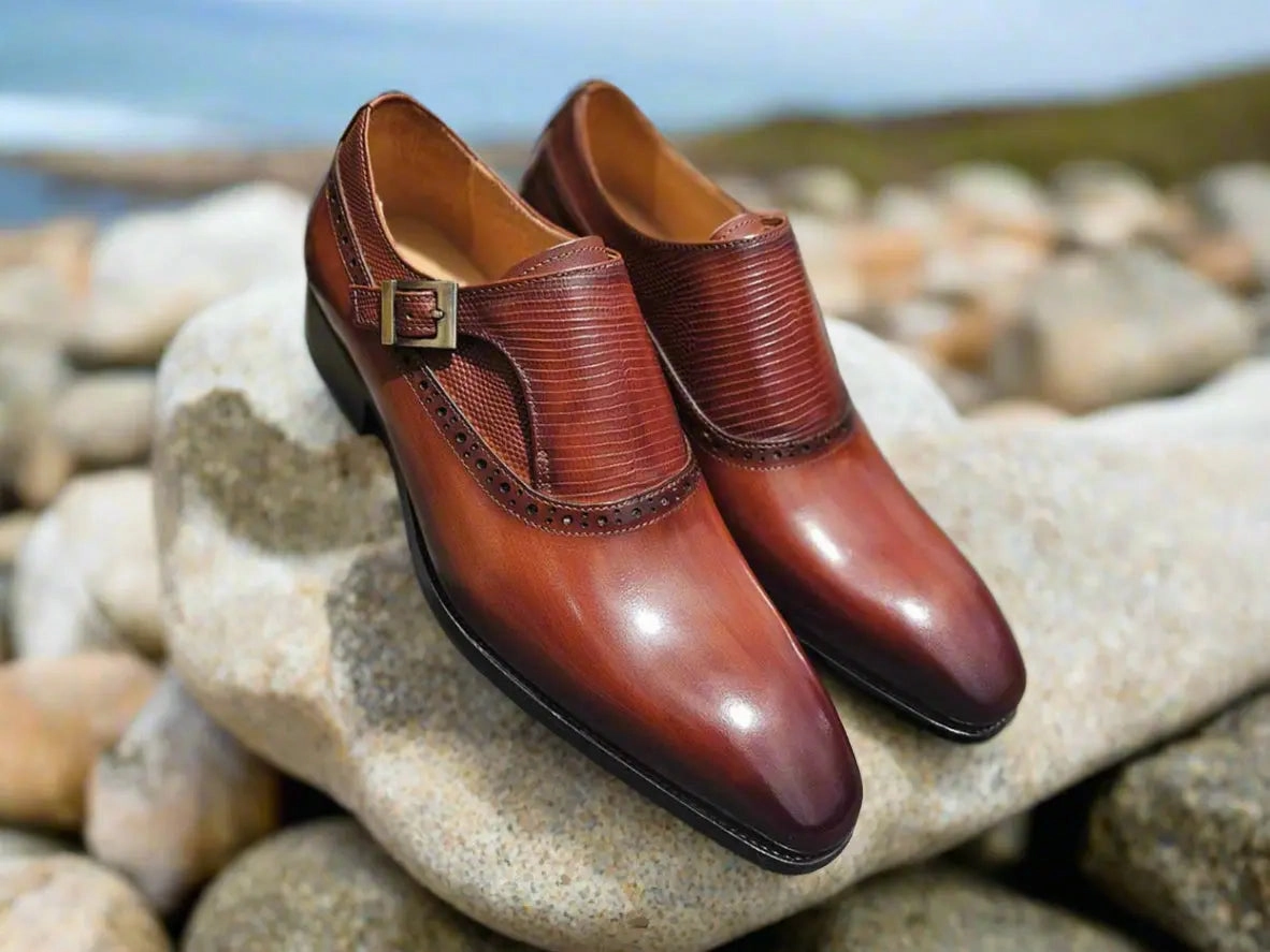 Oxford Shoes And Brogues Difference Plain Toe Single Monk Loafer