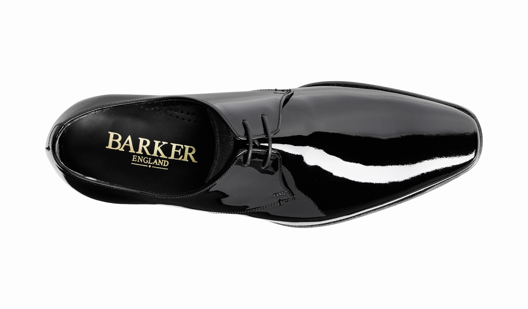 Mountain Derby Shoes Goldington - Black Patent / Suede