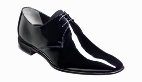 Goldington - Black Patent / Suede Zara Platform Lace Up Shoes