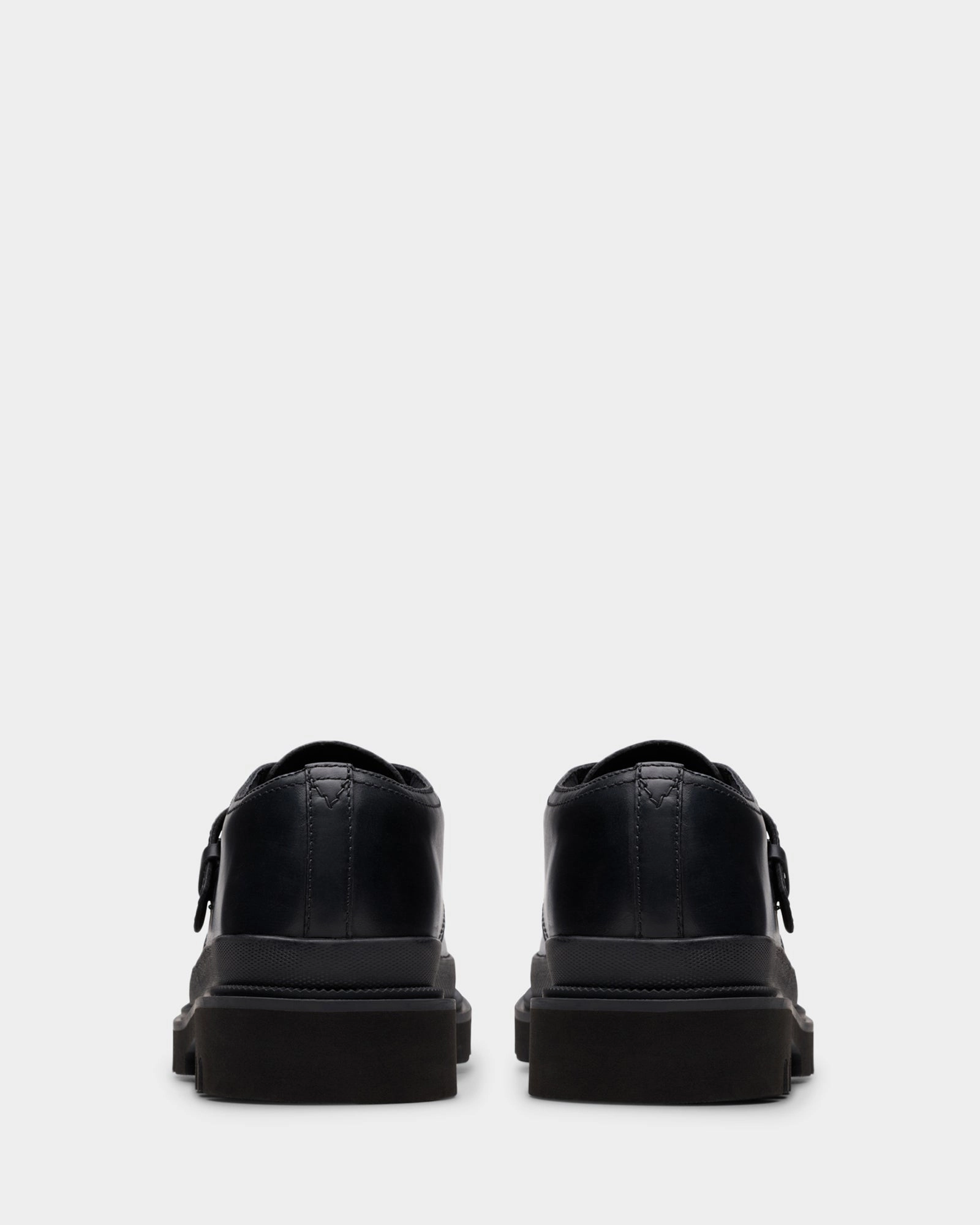 Badell Monk Black Leather Piralle Brogues