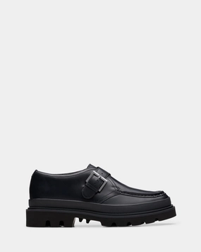 Badell Monk Black Leather Wingtip Brogue Oxford