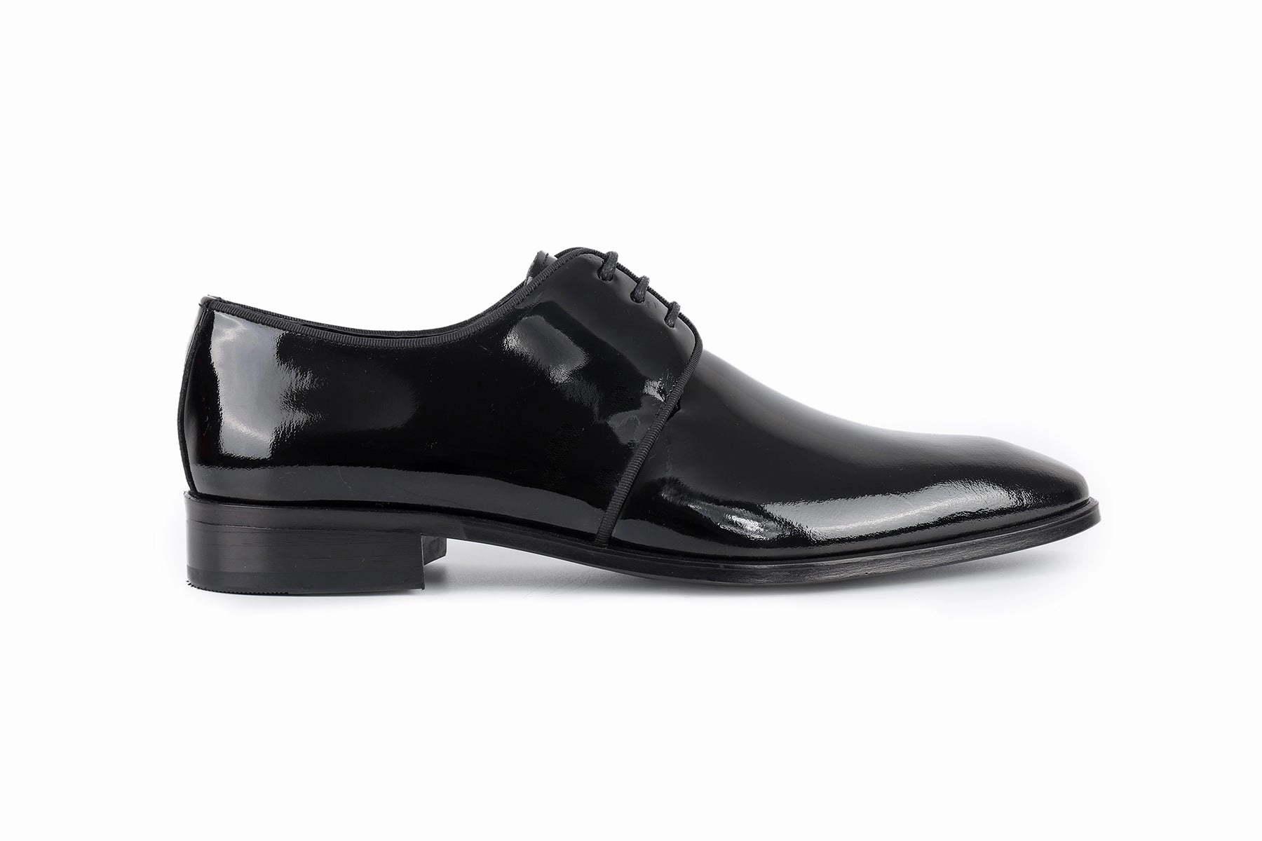 Irving Patent Leather Derby Shoes Suede Lace Up Dress Shoes