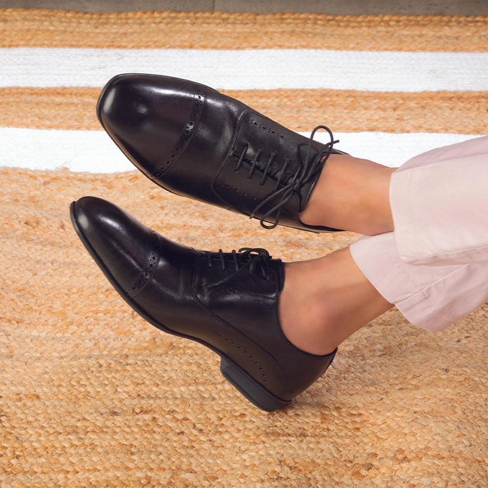 Police Oxfords The Togford Black Men's Oxford Lace Ups Tresmode