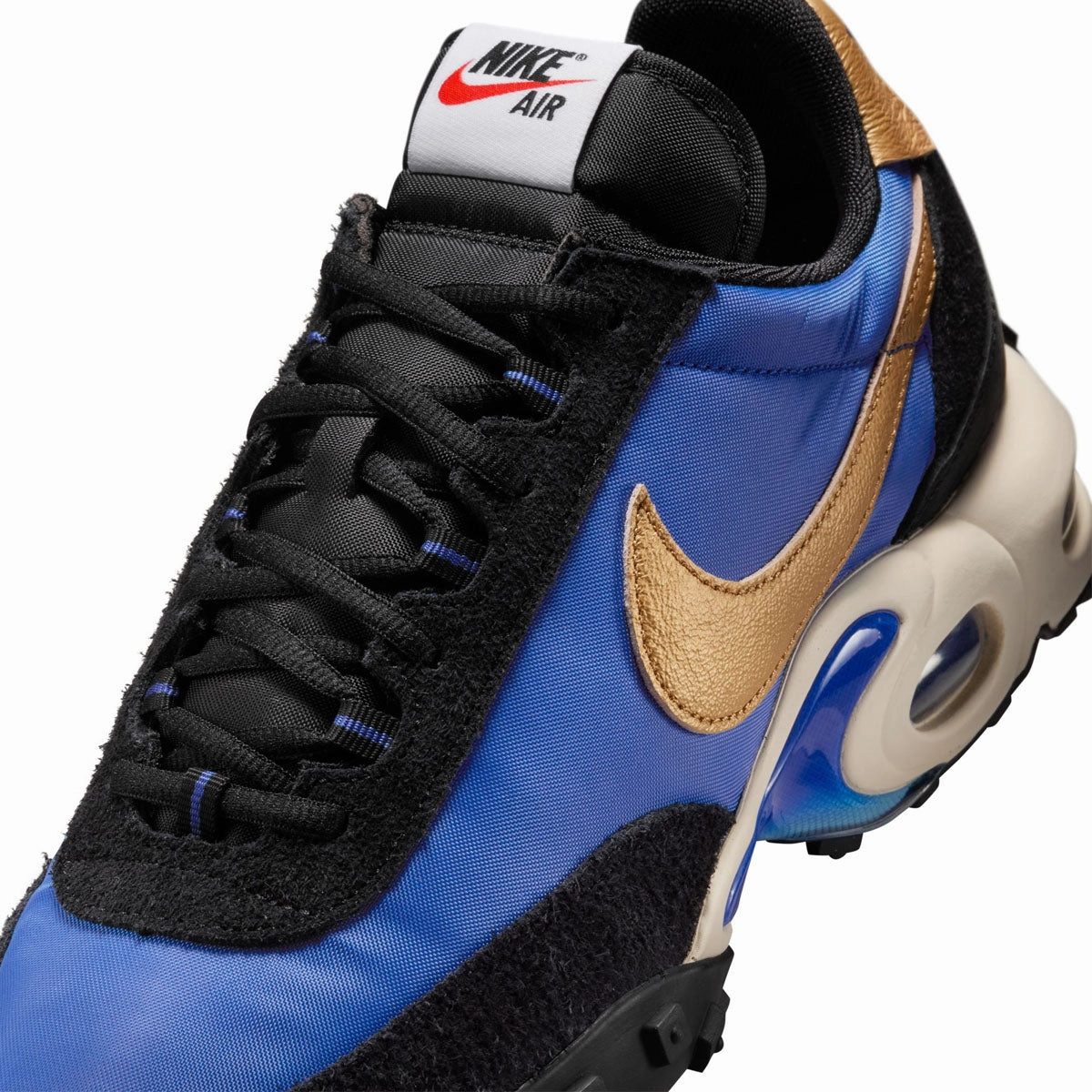 Air Max Waffle SP 'Black Hyper Blue' Basketball Shoes With Best Impact Protection