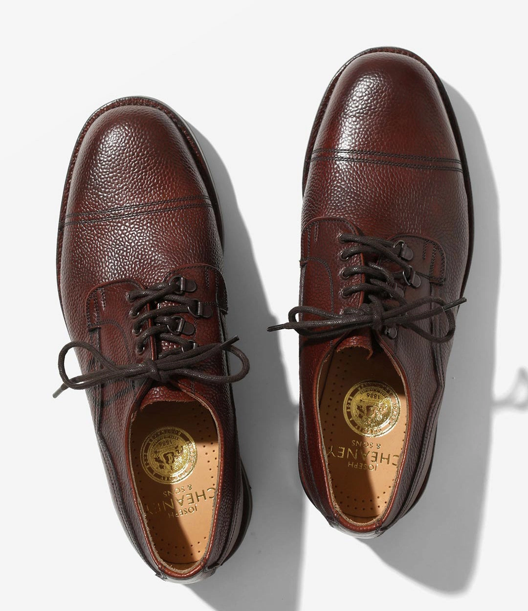 Lace Up Road Shoes Cairngorm EG Derby Burgundy Leather