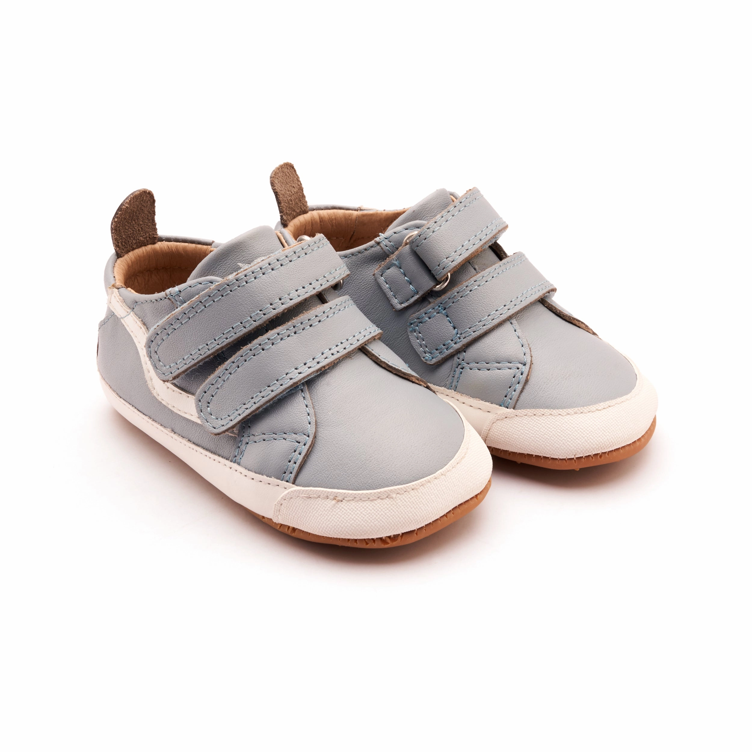 Wide Slip On Snow Boots Old Soles Boy's Squiggle Bub Casual Shoes - Dusty Blue / Snow