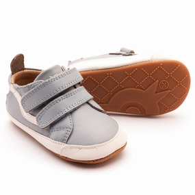 Old Soles Boy's Squiggle Bub Casual Shoes - Dusty Blue / Snow Snow Boots Chicago