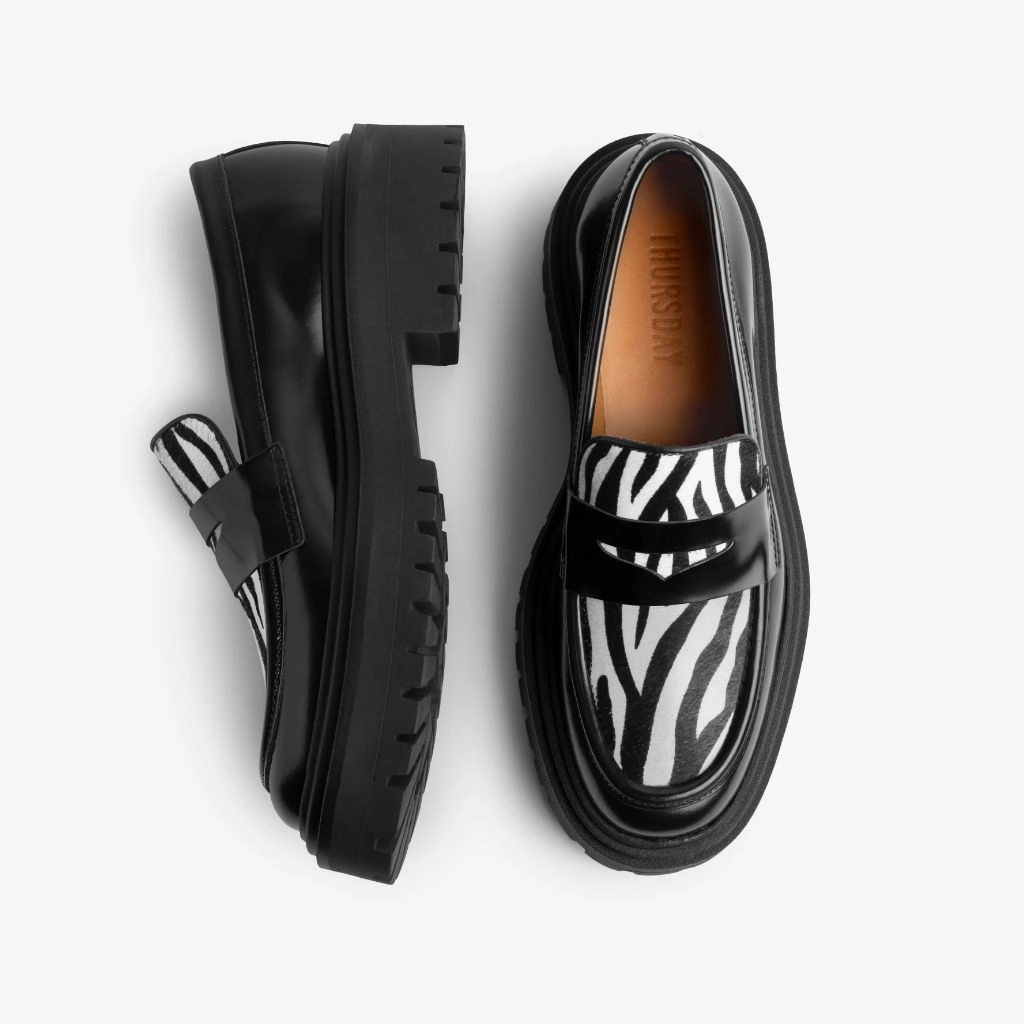 Nurse Mary Jane Shoes Penny Platform | Zebra